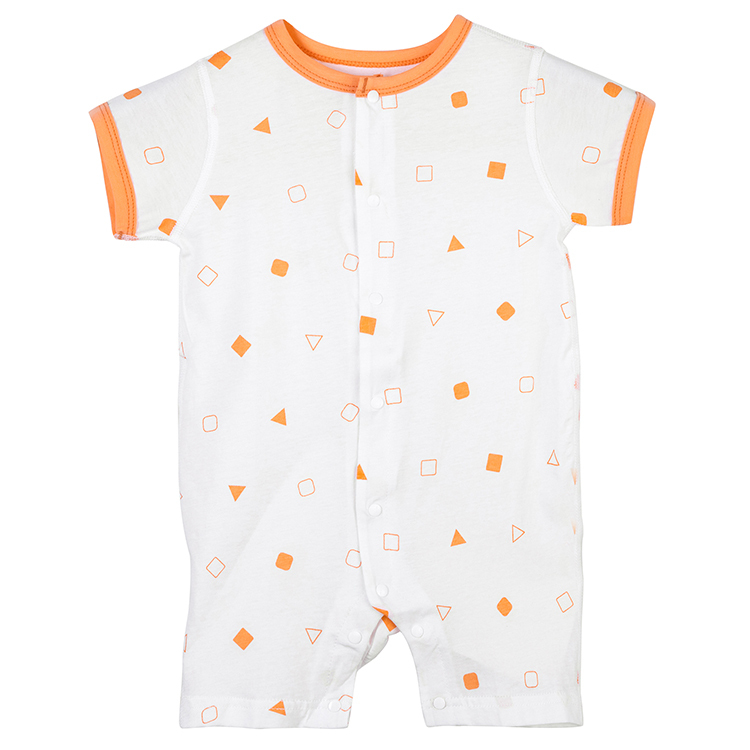 Michley Baby Boy's Romper Short Sleeve Cotton One-Piece Shortall Summer Outfit for Infant Boy 0-24 Months XFS2