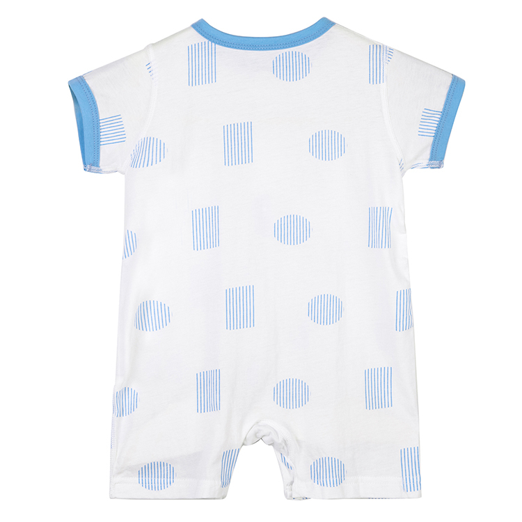 Michley Unisex Infant Boy Girl Short Sleeve Bubble Romper Oversized T-Shirt Romper Bodysuit Top Summer Clothes XLS2