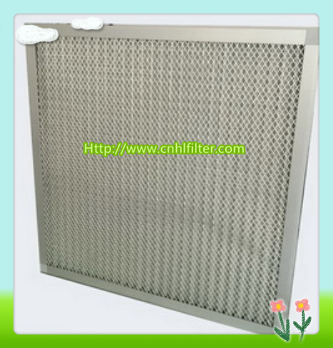 Aluminium Frame Deep Pleat Industrial Filter Box