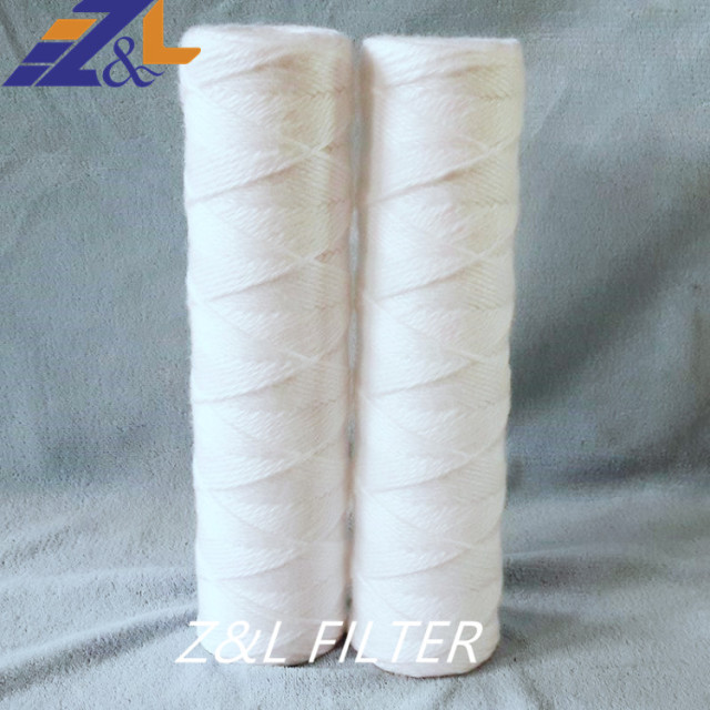 5", 10", 20", 30", 40",50",60" PP Yarn Water Filter Cartridge Fiberglass String String Would Filter Cartridge