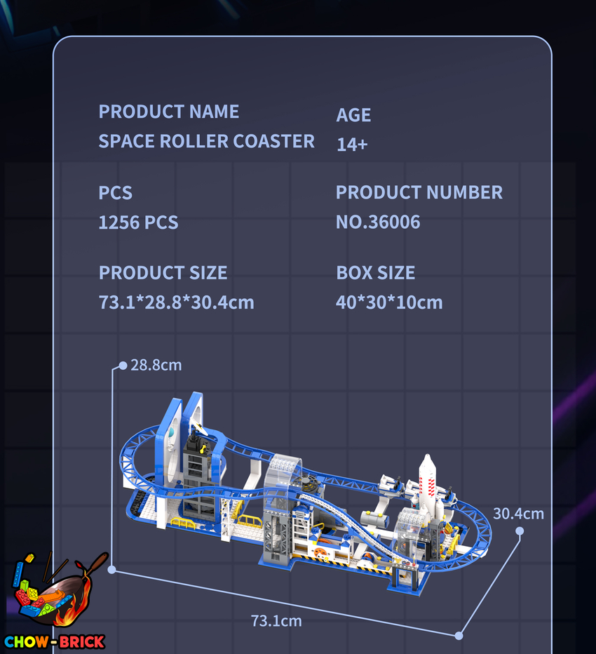 Free Tribe 36006 Space Roller Coaster - View 5 Free Tribe 36006 Space Roller Coaster - View 5