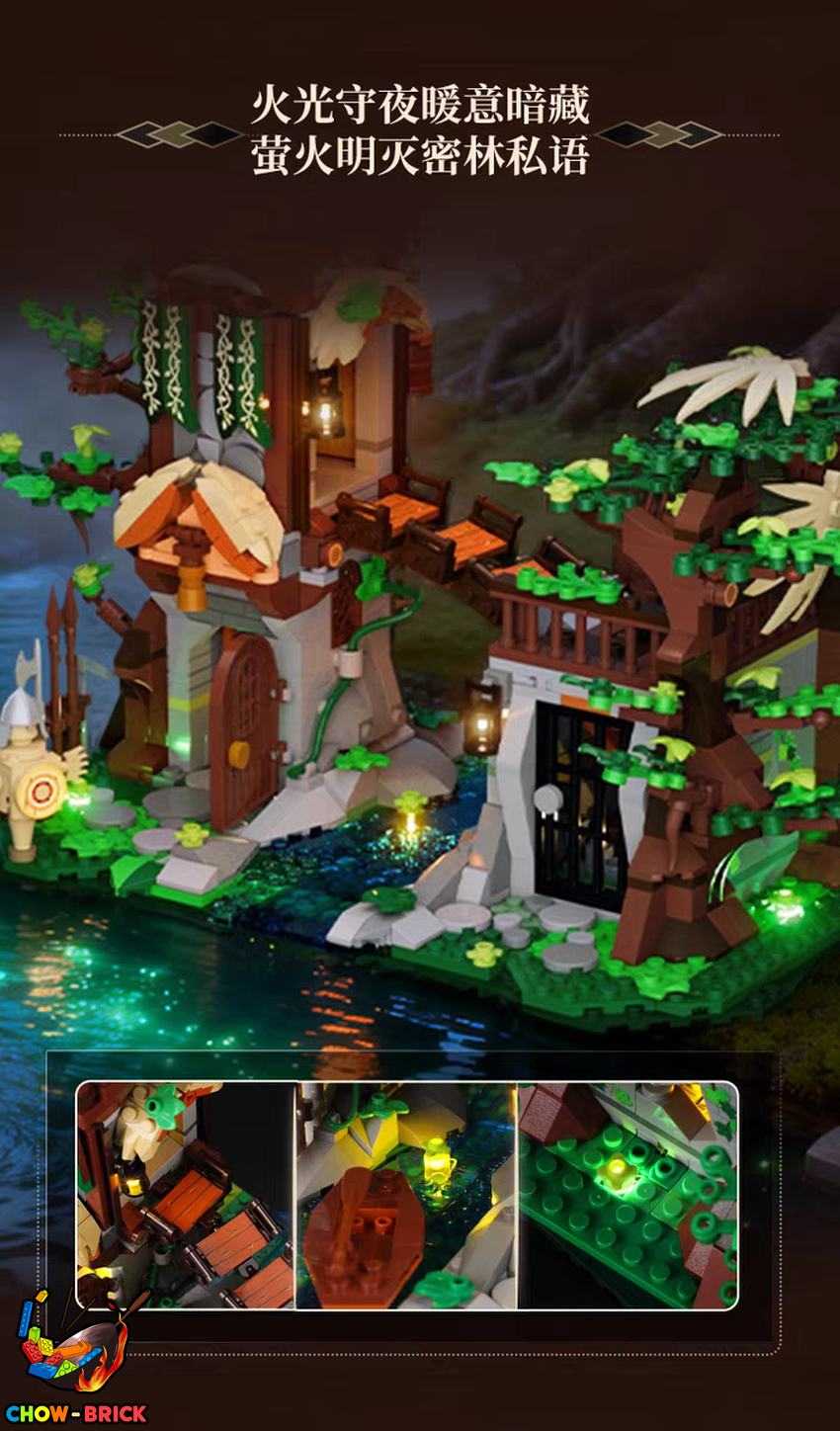 Lumibricks 12015 Forest Outpost w/ Lights - View 6 Lumibricks 12015 Forest Outpost w/ Lights - View 6