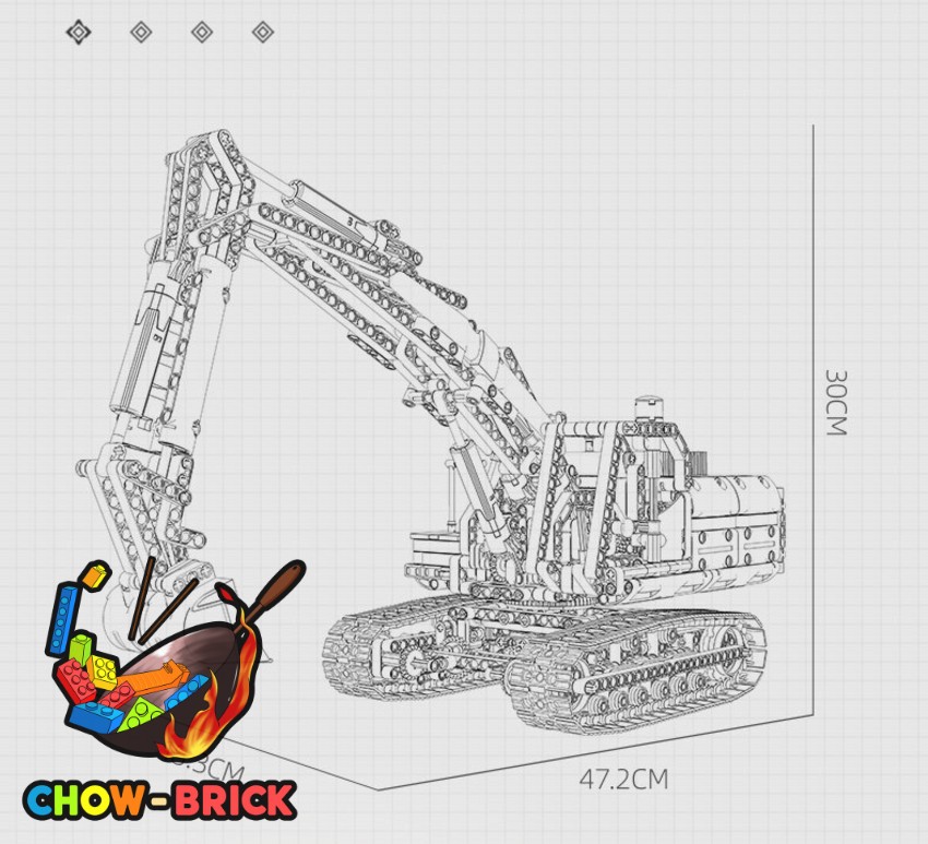Jie Star 57023 Full-featured Crawler Excavator w/ PF Parts - View 4 Jie Star 57023 Full-featured Crawler Excavator w/ PF Parts - View 4