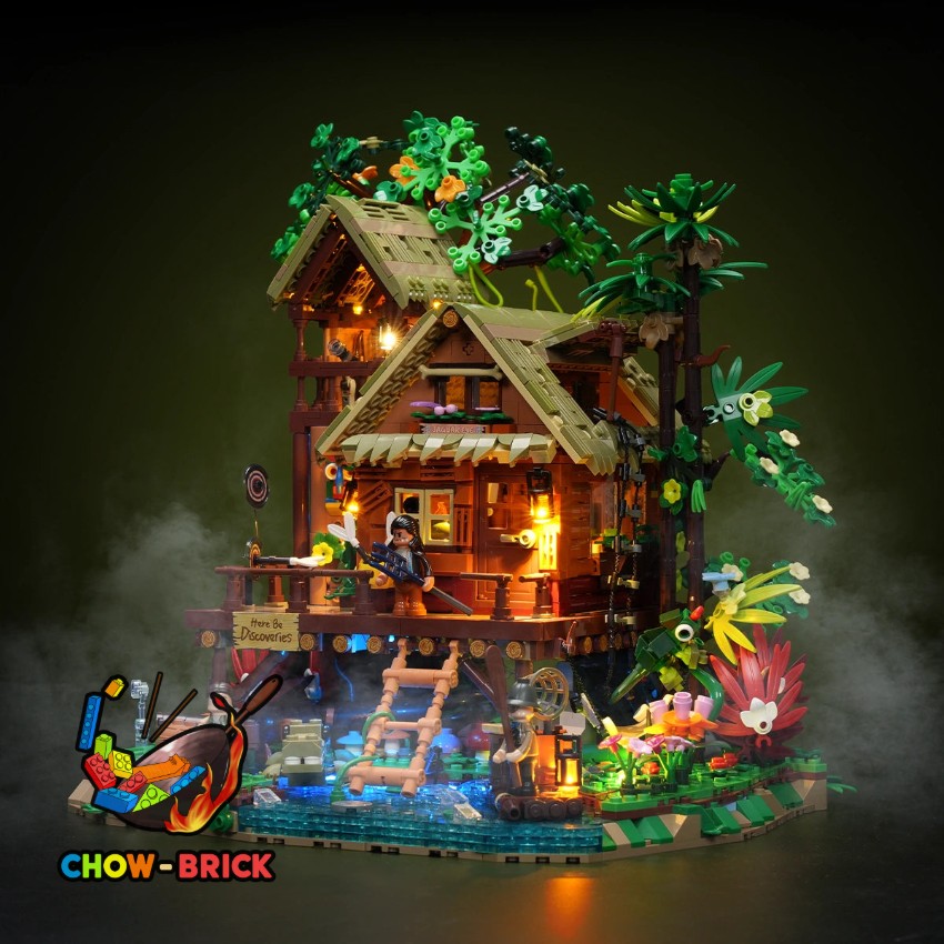Lumibricks 10015 Misty Forest Cabin w/ Lights - View 1 Lumibricks 10015 Misty Forest Cabin w/ Lights - View 1