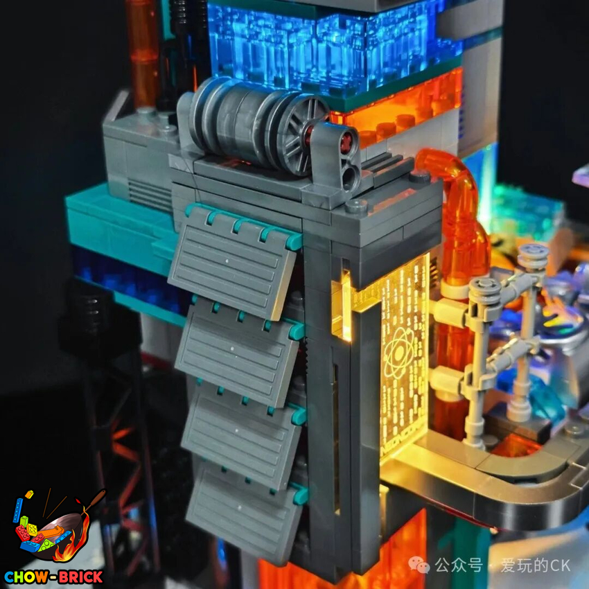 Lumibricks 17010 Neon Tech Station w/ Lights - View 50 Lumibricks 17010 Neon Tech Station w/ Lights - View 50