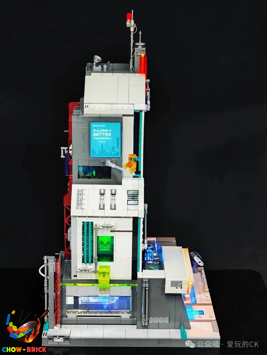 Lumibricks 17011 Neon Tech Tower w/ Lights - View 37 Lumibricks 17011 Neon Tech Tower w/ Lights - View 37
