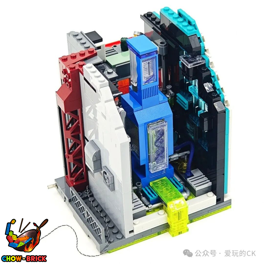 Lumibricks 17011 Neon Tech Tower w/ Lights - View 23 Lumibricks 17011 Neon Tech Tower w/ Lights - View 23
