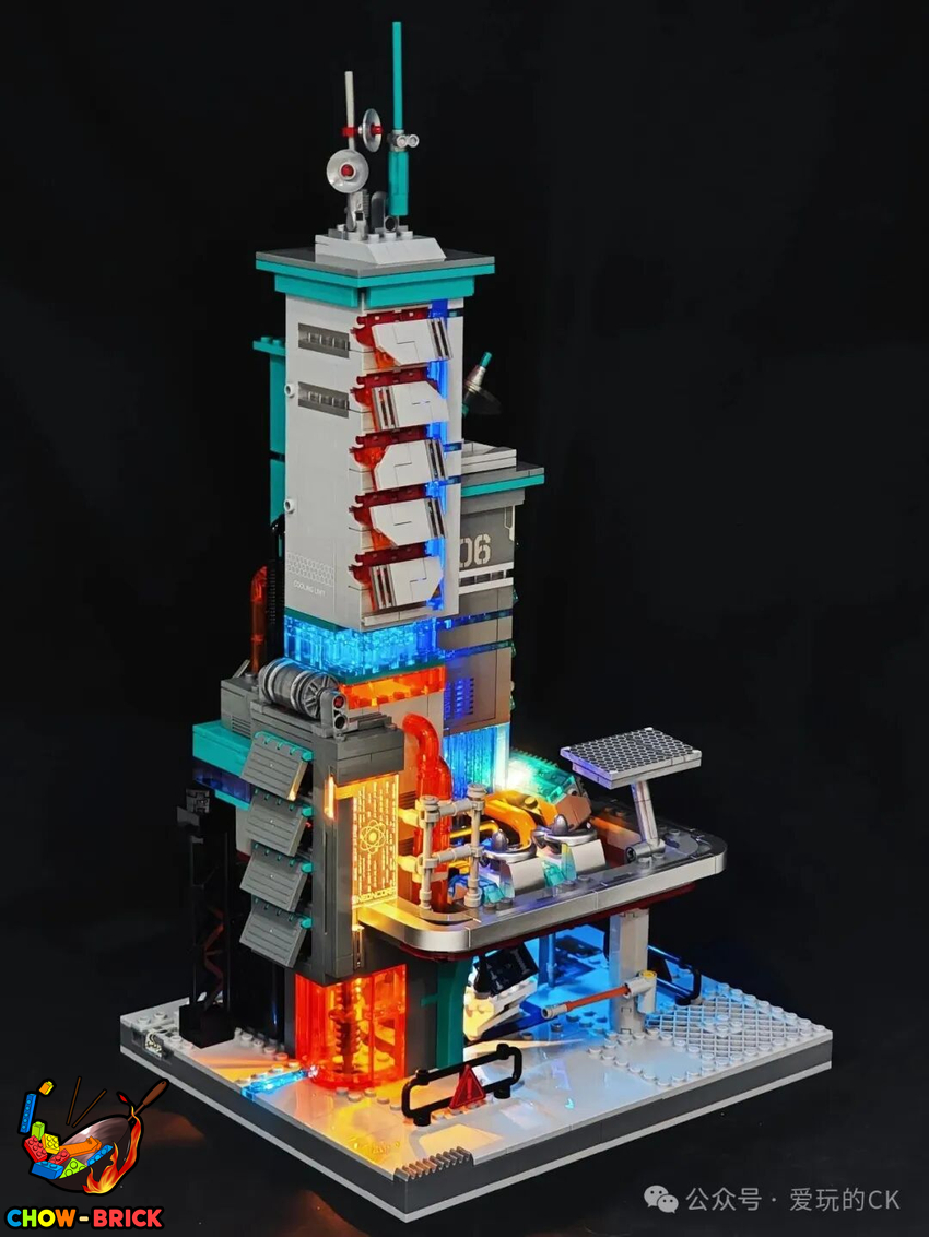 Lumibricks 17010 Neon Tech Station w/ Lights - View 36 Lumibricks 17010 Neon Tech Station w/ Lights - View 36