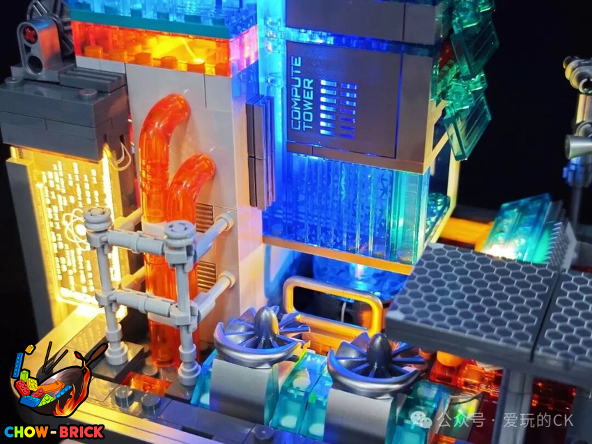 Lumibricks 17010 Neon Tech Station w/ Lights - View 47 Lumibricks 17010 Neon Tech Station w/ Lights - View 47