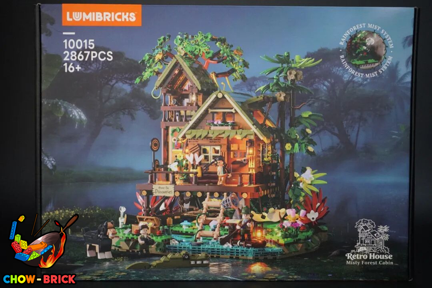 Lumibricks 10015 Misty Forest Cabin w/ Lights - View 1 Lumibricks 10015 Misty Forest Cabin w/ Lights - View 1