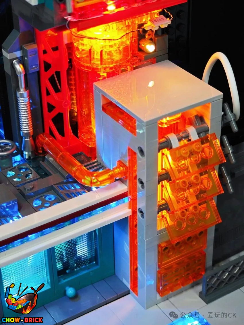 Lumibricks 17011 Neon Tech Tower w/ Lights - View 48 Lumibricks 17011 Neon Tech Tower w/ Lights - View 48