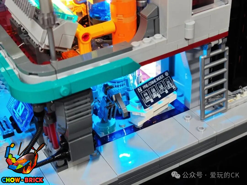 Lumibricks 17010 Neon Tech Station w/ Lights - View 42 Lumibricks 17010 Neon Tech Station w/ Lights - View 42