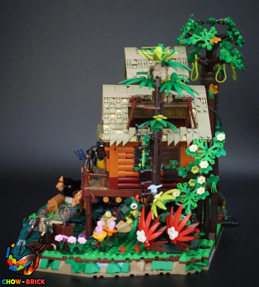 Lumibricks 10015 Misty Forest Cabin w/ Lights - View 60 Lumibricks 10015 Misty Forest Cabin w/ Lights - View 60