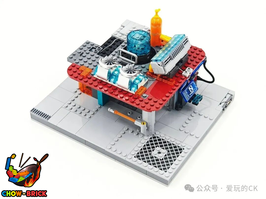Lumibricks 17010 Neon Tech Station w/ Lights - View 18 Lumibricks 17010 Neon Tech Station w/ Lights - View 18