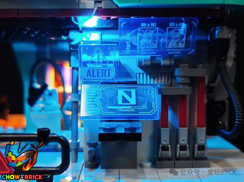 Lumibricks 17010 Neon Tech Station w/ Lights - View 41 Lumibricks 17010 Neon Tech Station w/ Lights - View 41