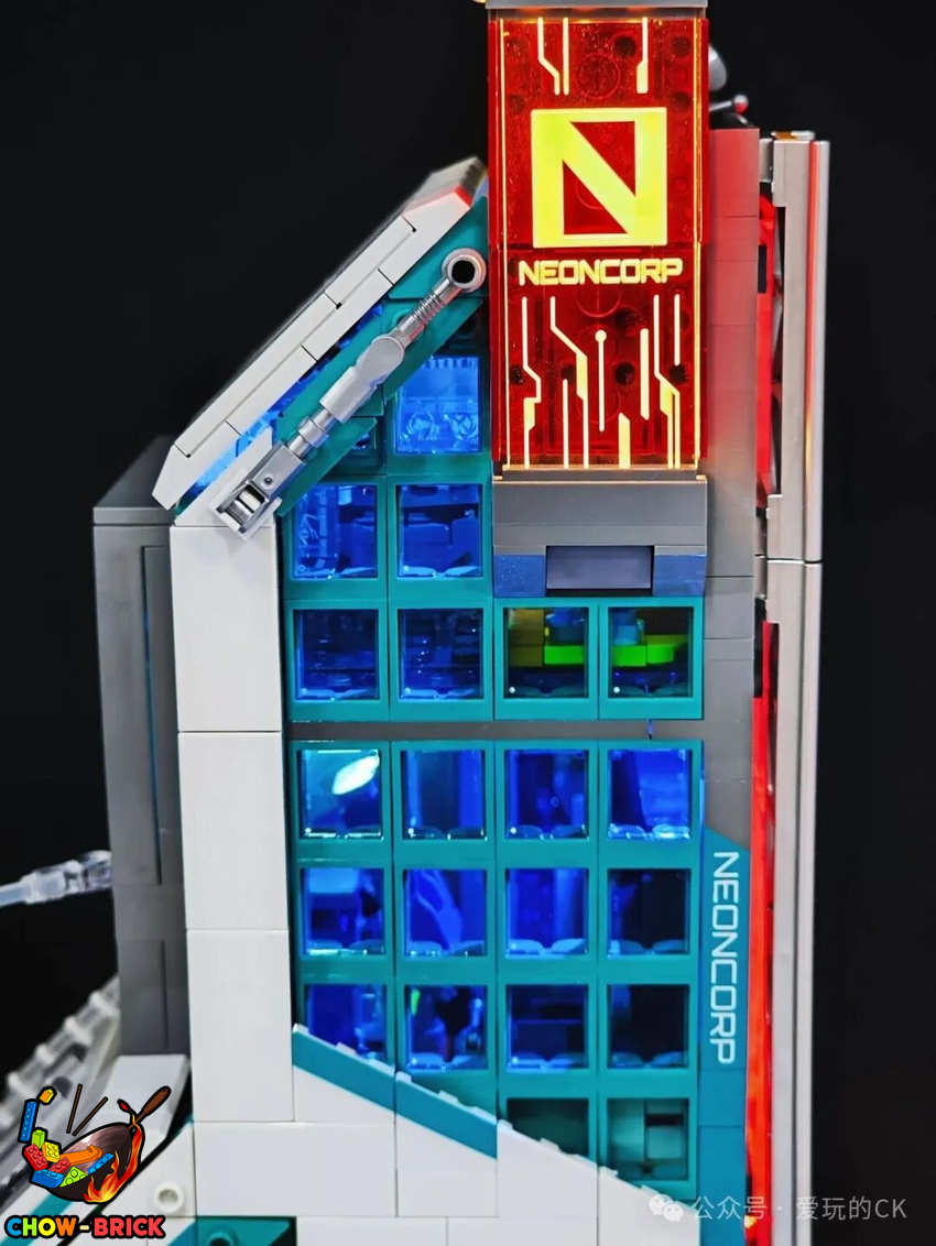Lumibricks 17011 Neon Tech Tower w/ Lights - View 59 Lumibricks 17011 Neon Tech Tower w/ Lights - View 59