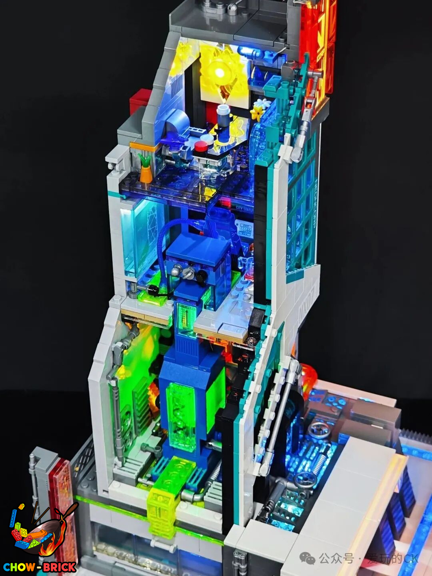 Lumibricks 17011 Neon Tech Tower w/ Lights - View 64 Lumibricks 17011 Neon Tech Tower w/ Lights - View 64