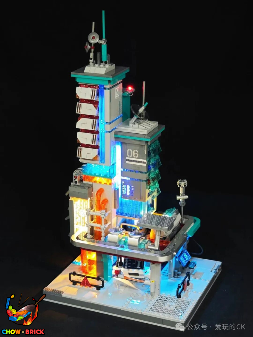 Lumibricks 17010 Neon Tech Station w/ Lights - View 29 Lumibricks 17010 Neon Tech Station w/ Lights - View 29