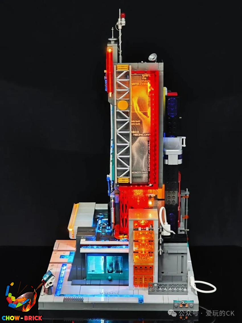 Lumibricks 17011 Neon Tech Tower w/ Lights - View 36 Lumibricks 17011 Neon Tech Tower w/ Lights - View 36