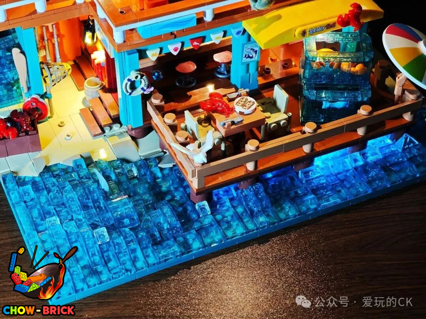 Lumibricks 18010 Seafood Restaurant w/ Lights - View 41 Lumibricks 18010 Seafood Restaurant w/ Lights - View 41
