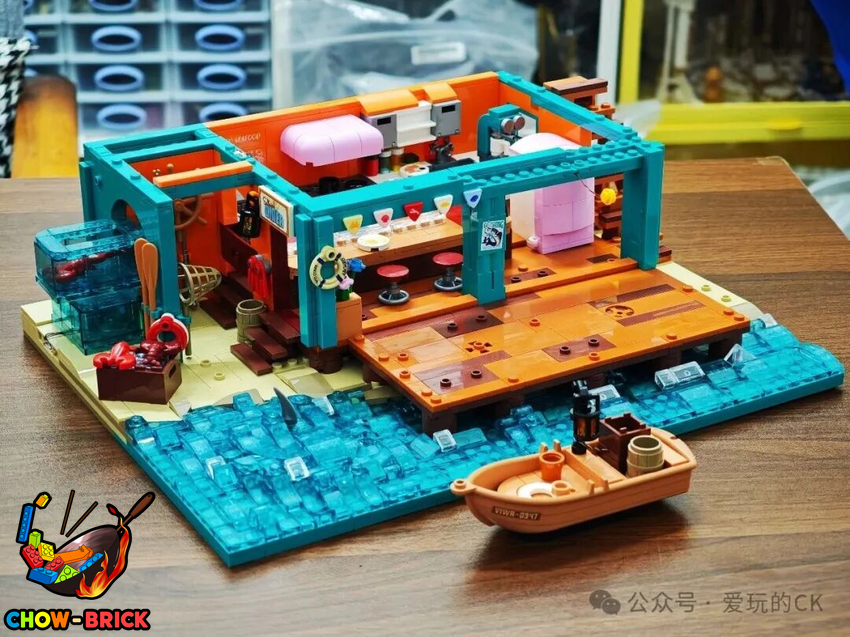 Lumibricks 18010 Seafood Restaurant w/ Lights - View 19 Lumibricks 18010 Seafood Restaurant w/ Lights - View 19
