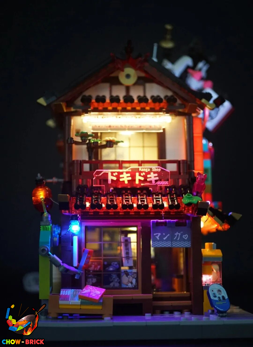 Lumibricks 17015 Manga Shop w/ Lights - View 64 Lumibricks 17015 Manga Shop w/ Lights - View 64