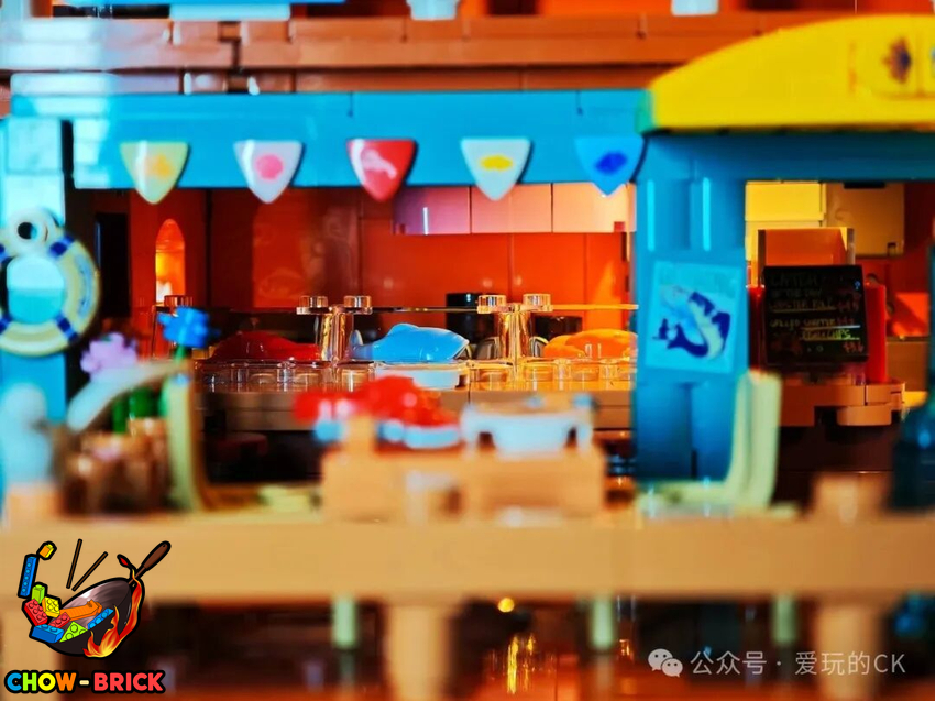 Lumibricks 18010 Seafood Restaurant w/ Lights - View 49 Lumibricks 18010 Seafood Restaurant w/ Lights - View 49