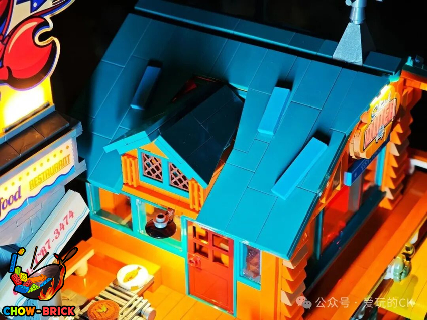 Lumibricks 18010 Seafood Restaurant w/ Lights - View 62 Lumibricks 18010 Seafood Restaurant w/ Lights - View 62