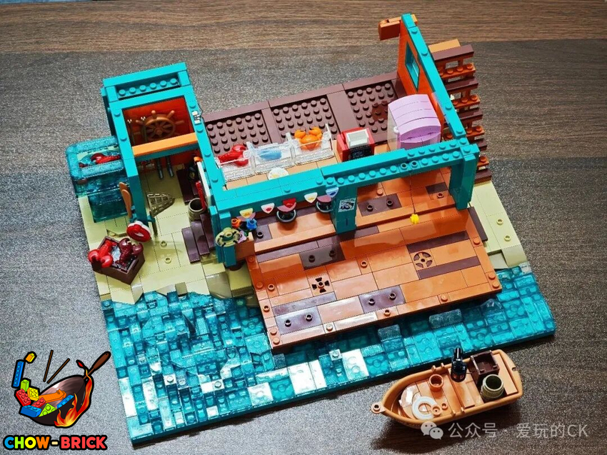 Lumibricks 18010 Seafood Restaurant w/ Lights - View 18 Lumibricks 18010 Seafood Restaurant w/ Lights - View 18