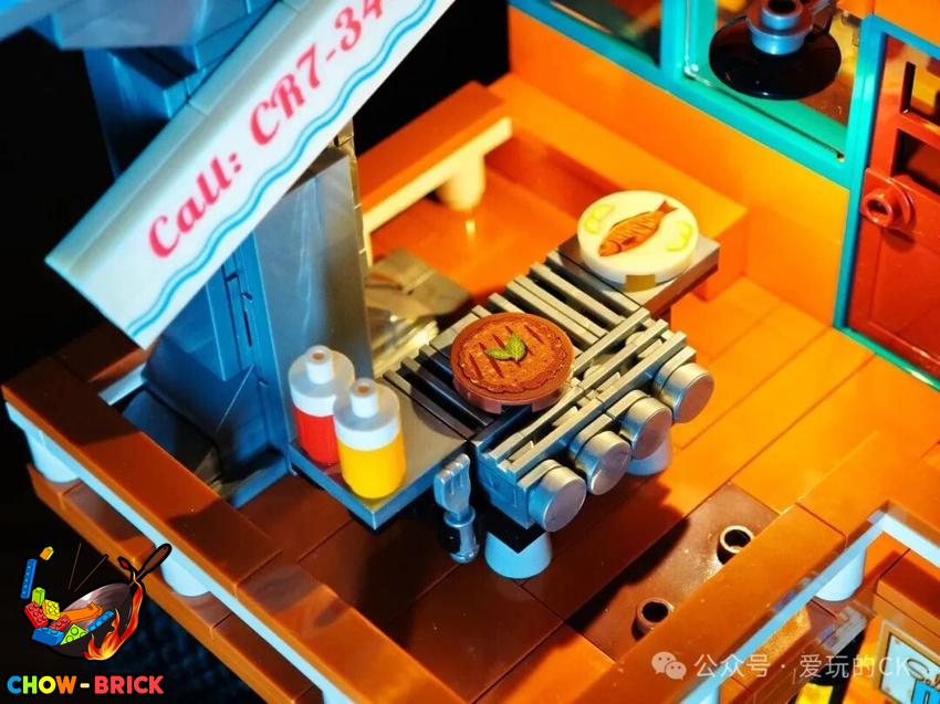 Lumibricks 18010 Seafood Restaurant w/ Lights - View 60 Lumibricks 18010 Seafood Restaurant w/ Lights - View 60