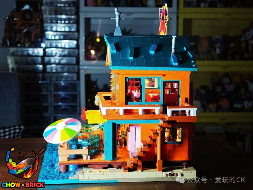 Lumibricks 18010 Seafood Restaurant w/ Lights - View 36 Lumibricks 18010 Seafood Restaurant w/ Lights - View 36