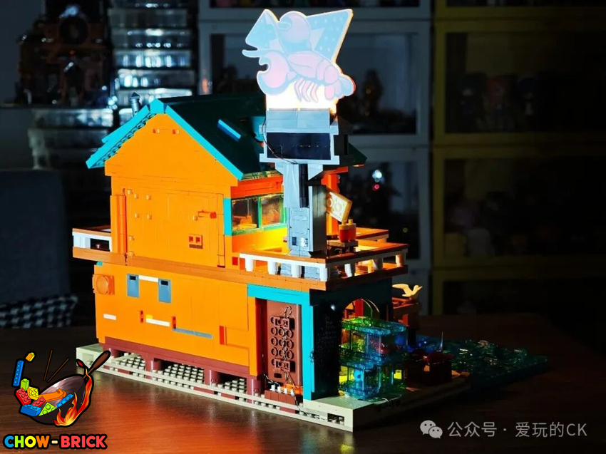 Lumibricks 18010 Seafood Restaurant w/ Lights - View 39 Lumibricks 18010 Seafood Restaurant w/ Lights - View 39