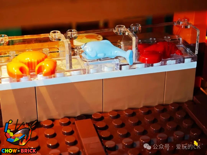 Lumibricks 18010 Seafood Restaurant w/ Lights - View 70 Lumibricks 18010 Seafood Restaurant w/ Lights - View 70