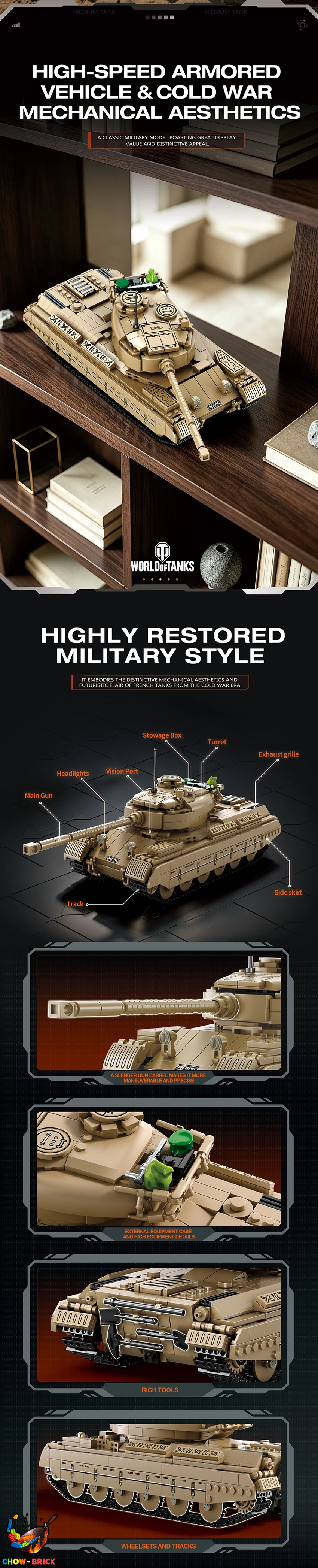 Reobrix 77040 Progetto M35 Mod.46 Tank - View 4 Reobrix 77040 Progetto M35 Mod.46 Tank - View 4