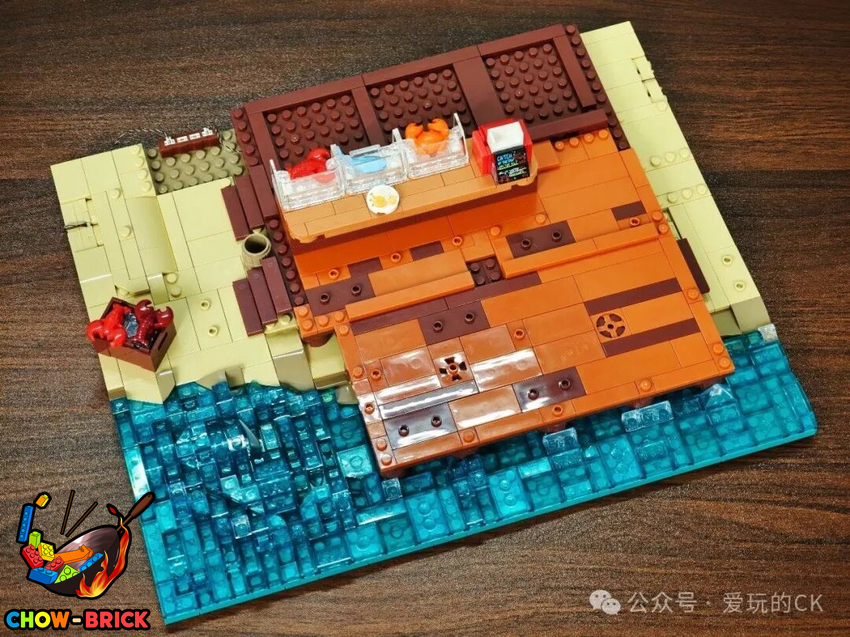 Lumibricks 18010 Seafood Restaurant w/ Lights - View 16 Lumibricks 18010 Seafood Restaurant w/ Lights - View 16