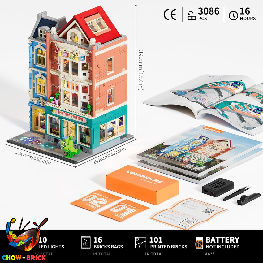Lumibricks L9100 Toy Store w/ Lights - View 1 Lumibricks L9100 Toy Store w/ Lights - View 1