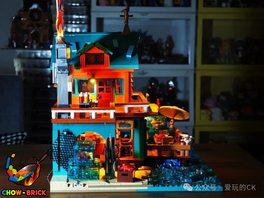 Lumibricks 18010 Seafood Restaurant w/ Lights - View 37 Lumibricks 18010 Seafood Restaurant w/ Lights - View 37