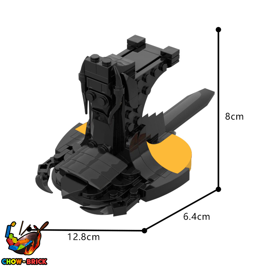 GoBricks A1384Y01 Stargate Wraith Hive Ship Display Stand - View 3 GoBricks A1384Y01 Stargate Wraith Hive Ship Display Stand - View 3
