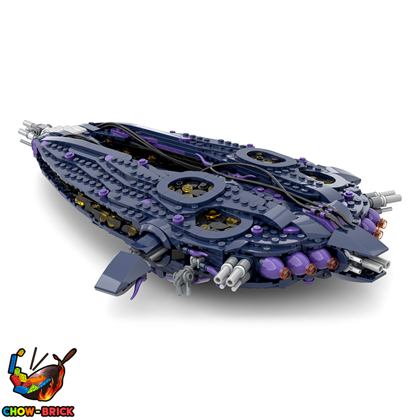 GoBricks A1384 Stargate Wraith Hive Ship - View 4 GoBricks A1384 Stargate Wraith Hive Ship - View 4