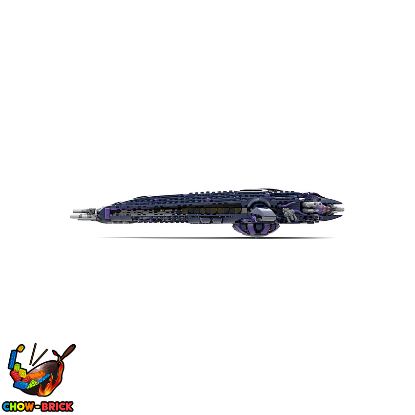 GoBricks A1384 Stargate Wraith Hive Ship - View 3 GoBricks A1384 Stargate Wraith Hive Ship - View 3