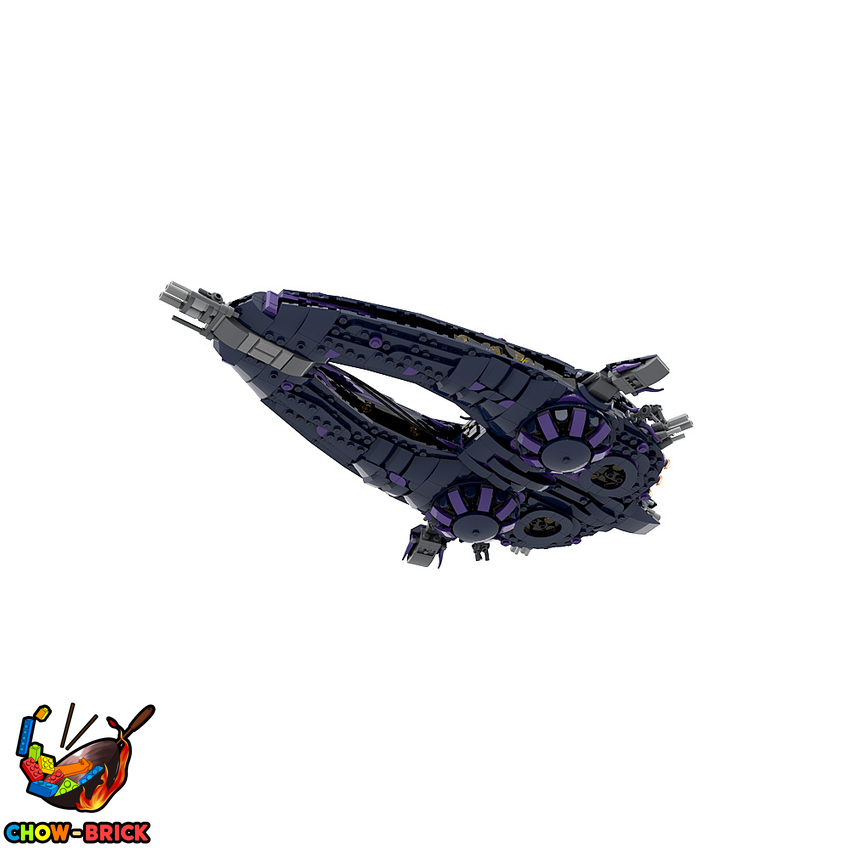 GoBricks A1384 Stargate Wraith Hive Ship - View 2 GoBricks A1384 Stargate Wraith Hive Ship - View 2