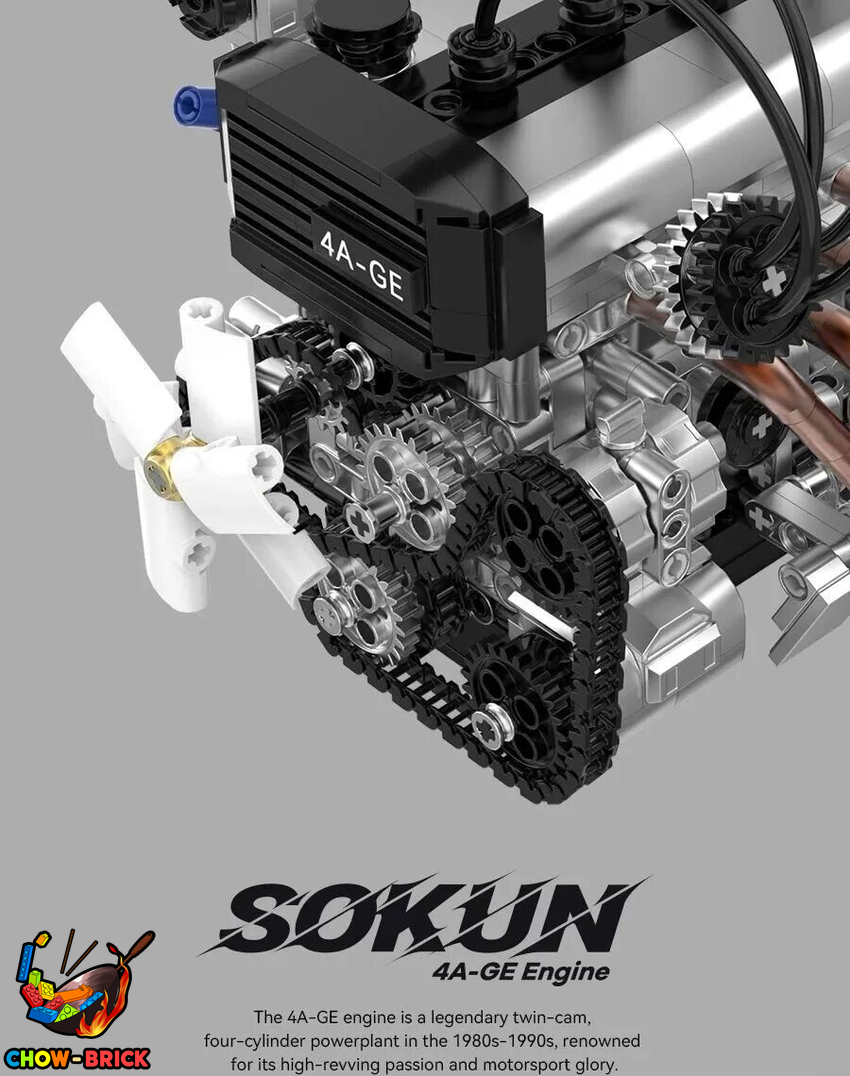 Power Block PB8868 SOKUN 4A-GE Engine Static Version - View 6 Power Block PB8868 SOKUN 4A-GE Engine Static Version - View 6