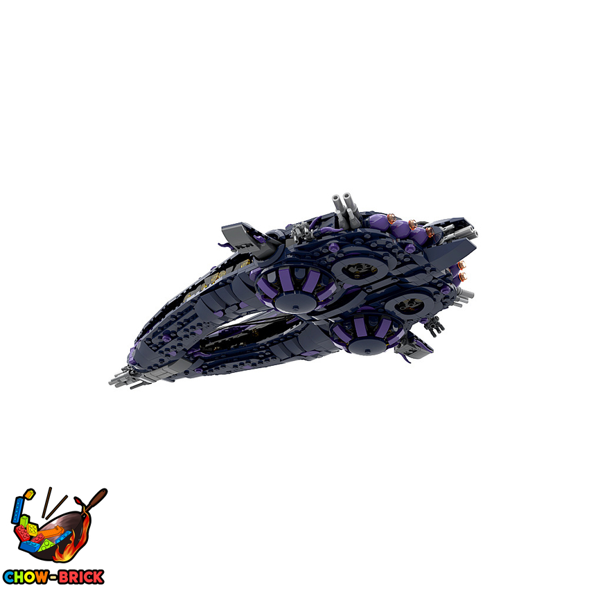 GoBricks A1384 Stargate Wraith Hive Ship - View 1 GoBricks A1384 Stargate Wraith Hive Ship - View 1
