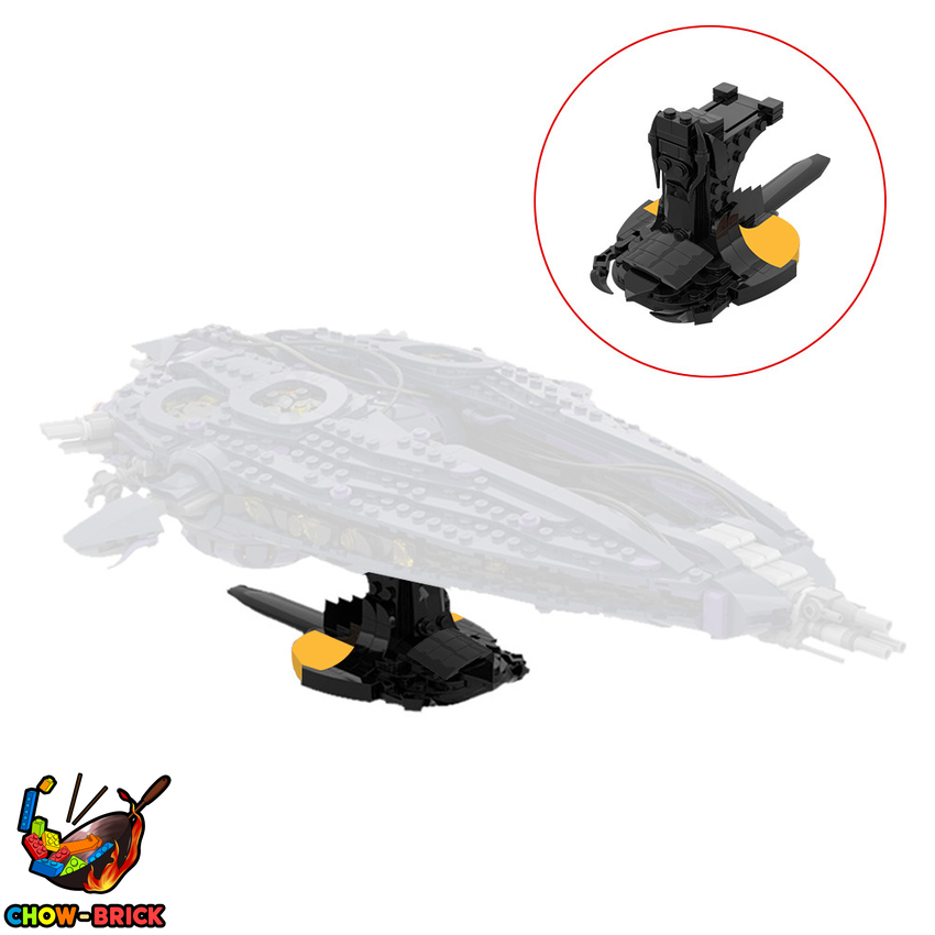 GoBricks A1384Y01 Stargate Wraith Hive Ship Display Stand - View 2 GoBricks A1384Y01 Stargate Wraith Hive Ship Display Stand - View 2