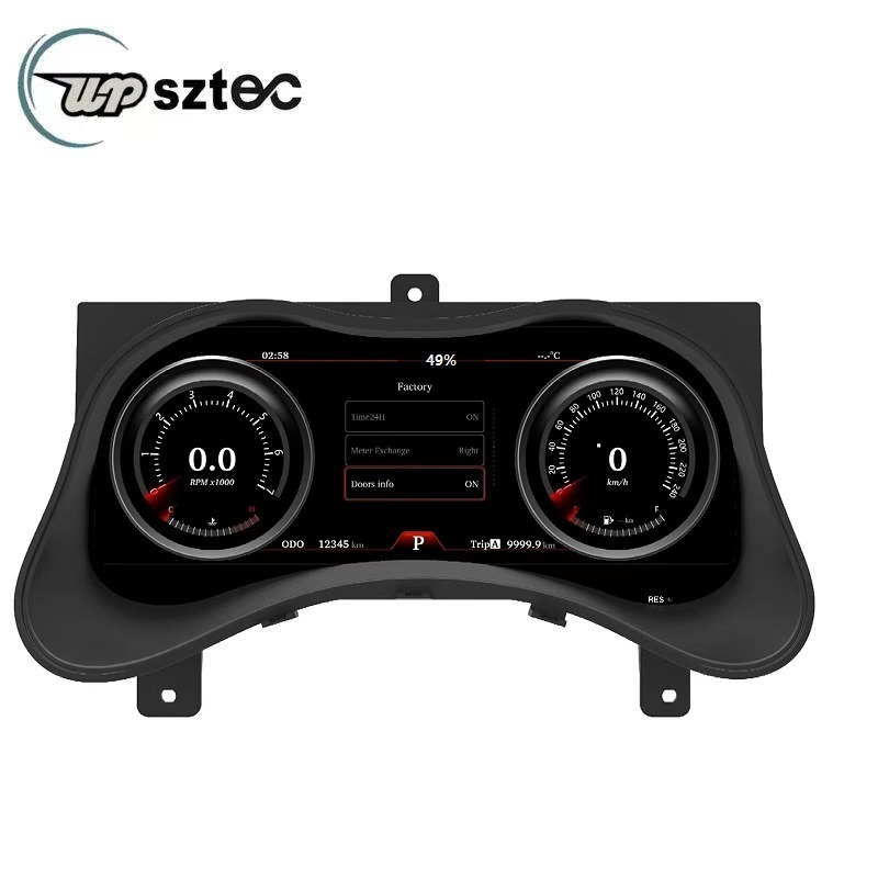 UPSZTEC 12.3 inch Car Digital Dashboard Display Screen LCD Speedometer LINUX Instrument Cluster For infiniti Q70 2013-2019