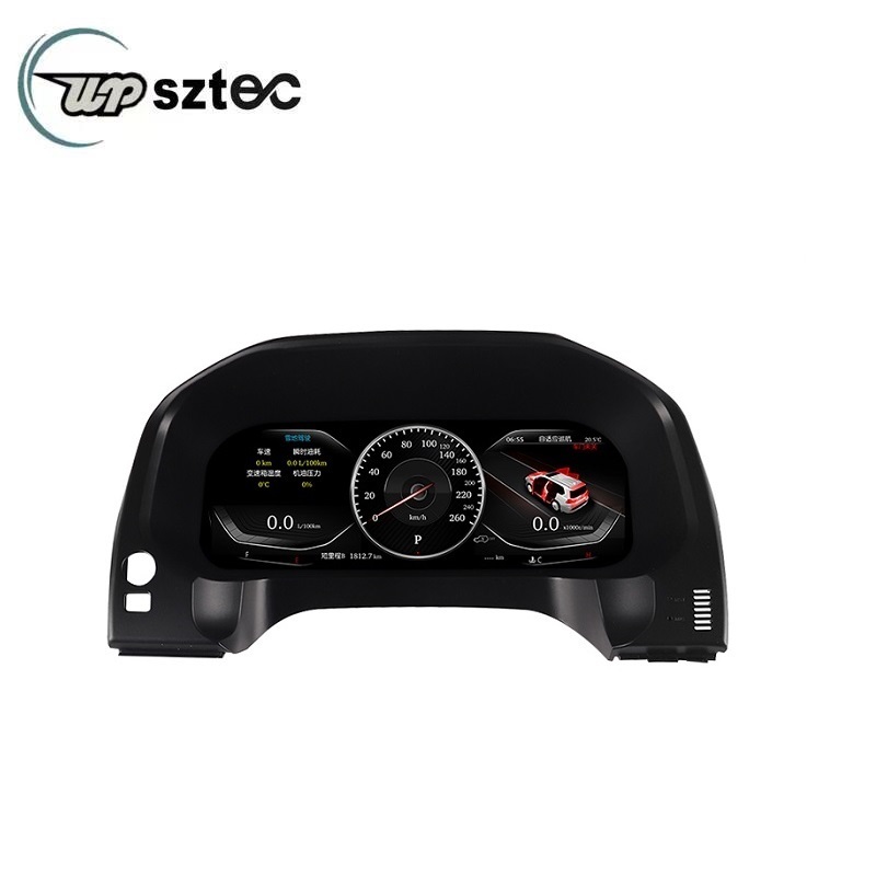 UPSZTEC 12.3 inch For Toyota Prado 2010-2019 Car Digital Cluster LCD Dashboard Instrument Panel Multifunctional Multimedia