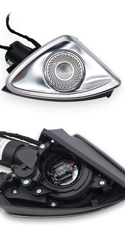 UPSZTEC Car Led Ambient Light Retrofit Audio Kit For For Benz C GLC E S Class 4D Rotary Treble Tweeter Horn Stereo car speaker modification