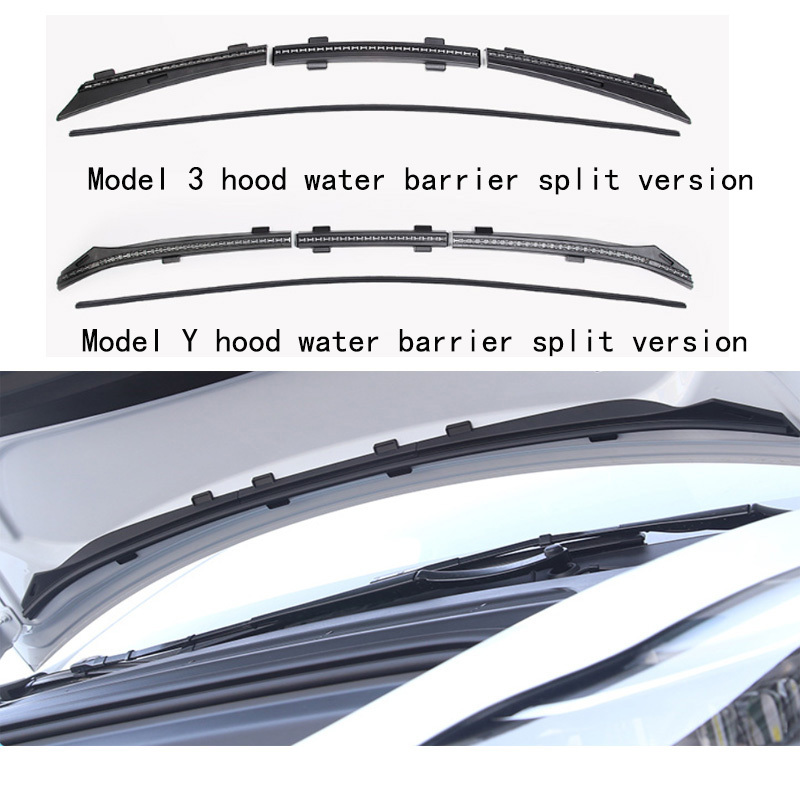 UPSZTEC  Front Trunk Hood Rubber Seal Upgrade Weatherstrip Trim Belt Waterproof Strip For Tesla Model 3 Y Dust-proof Protection