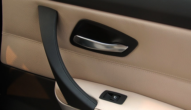 UPSZTEC Car Styling Right Left Inner Door Panel Handle Pull Trim Cover Auto Interior Accessories For BMW 3 Series E90 E91