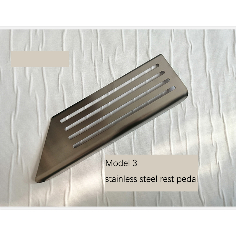 UPSZTEC For Tesla Model 3 Y Brake Pedals Foot Rest Accelerator Car Pedal Rubber Pad Cover Aluminum Alloy Interior Parts Auto Accessories